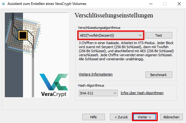 VeraCrypt Container erstellen 04