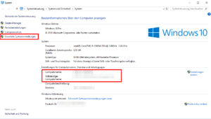 Windows 10 Pro Systemeinstellungen Netzwerk Screenshot