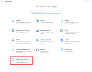 Windows 10 Einstellungen Screenshot Sicherheit