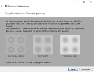 automatische Farbkalibrierung Windows 10