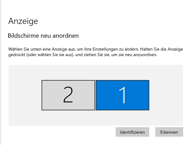 Bildschirmerkennung Windows 10